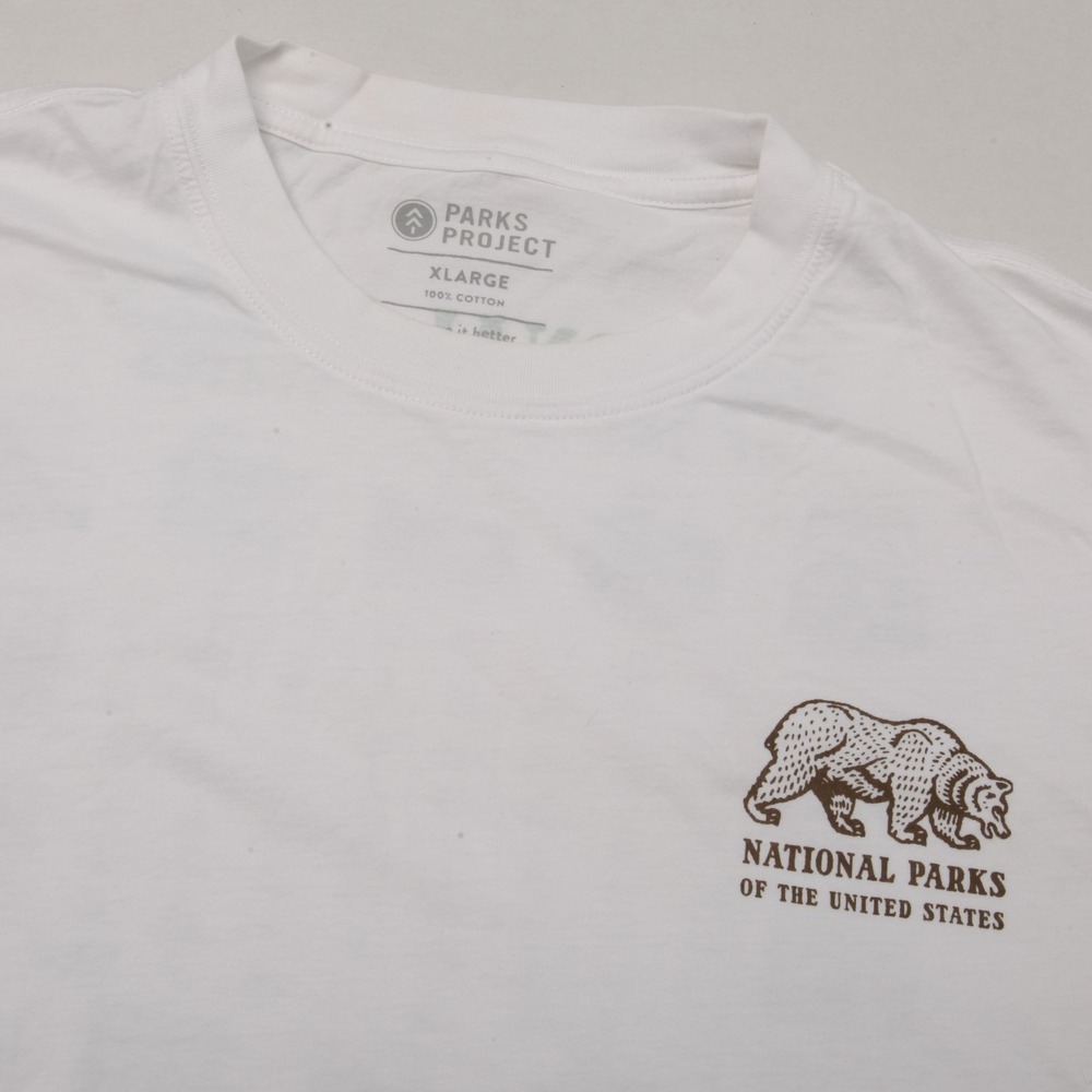 Parks Project National Parks Bear Map Graphic T-Shirt Men's XL White